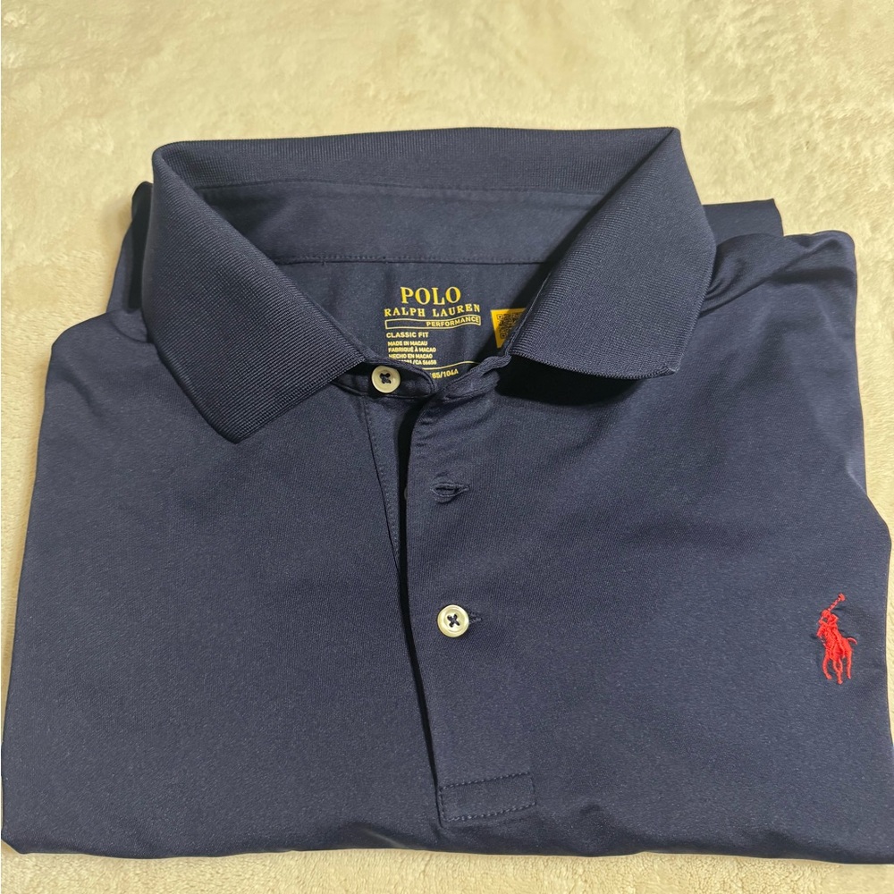 Performance Polo by Ralph Lauren Men's Navy Blue Shirt
